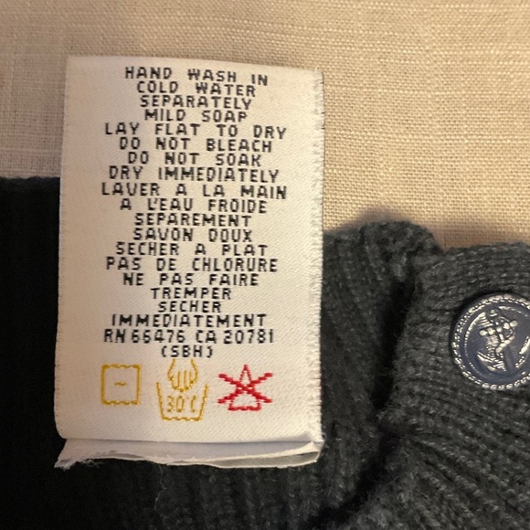 Tommy Hilfiger Navy Crew Neck Sweater - Picture 9 of 9